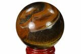 1.8" Polished Tiger's Eye Sphere - #148873-1